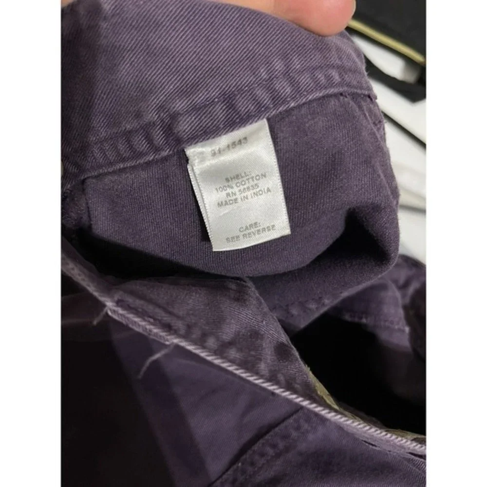 Cabelas Casuals Women's‎ Purple Cotton Cargo Skirt Size 10 Knee Length